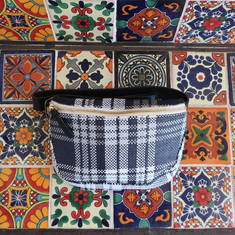 Clare V. Fanny Pack in Market Plaid